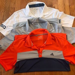 Adidas golf shirt bundle - size small